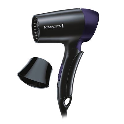 REMINGTON On The Go Travel Dryer Hair Dryer (1400W, Black) D-2400